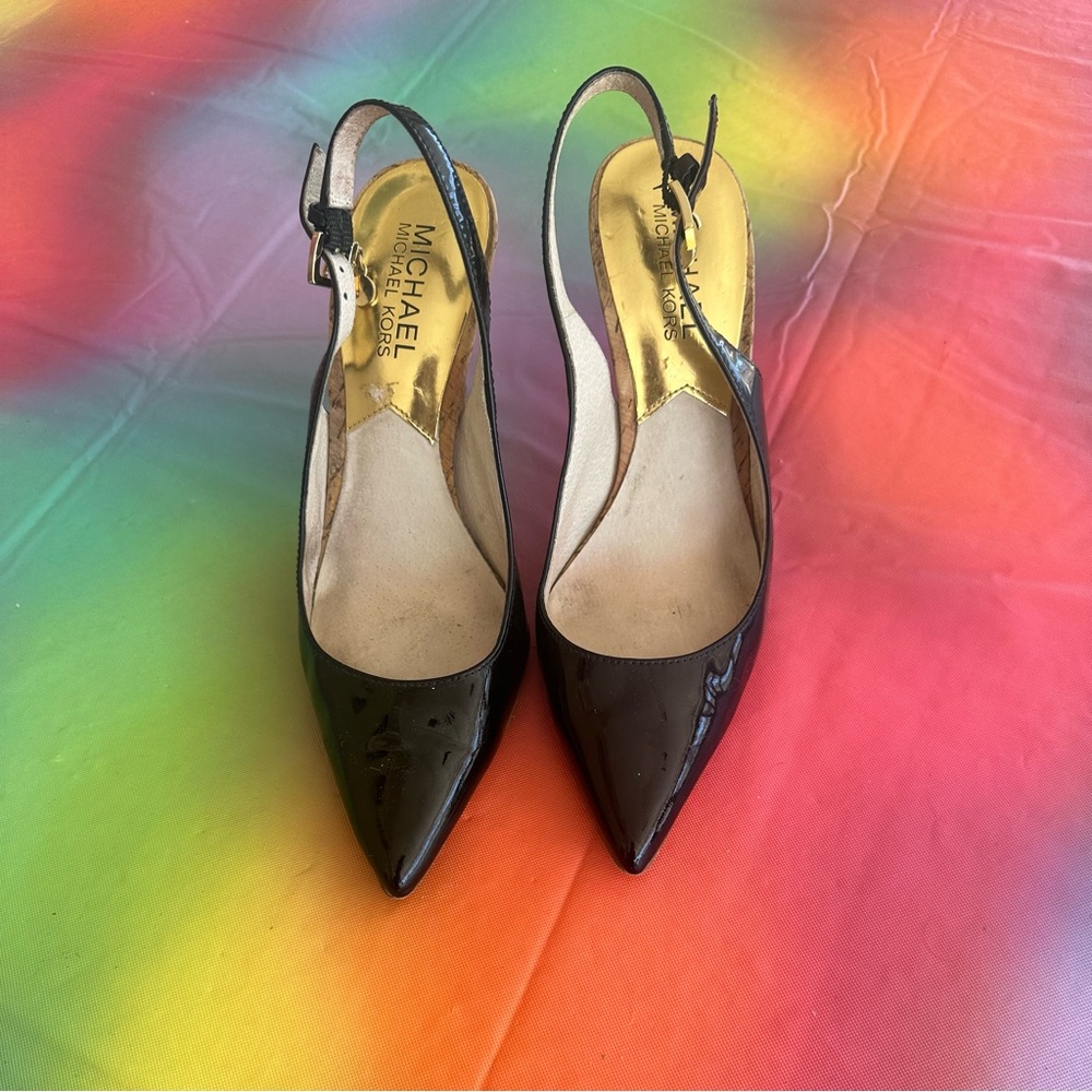 Michael Kors Patent Leather Slingback